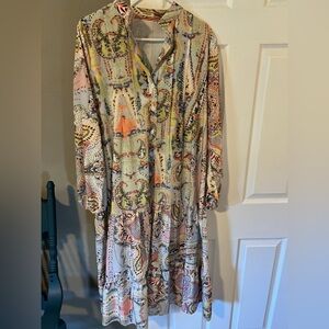 EUC women’s paisley maxi dress in size L